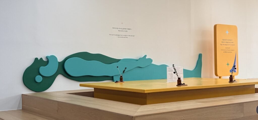 Summer scent station at Feel the Art, Play with the Senses exhibition