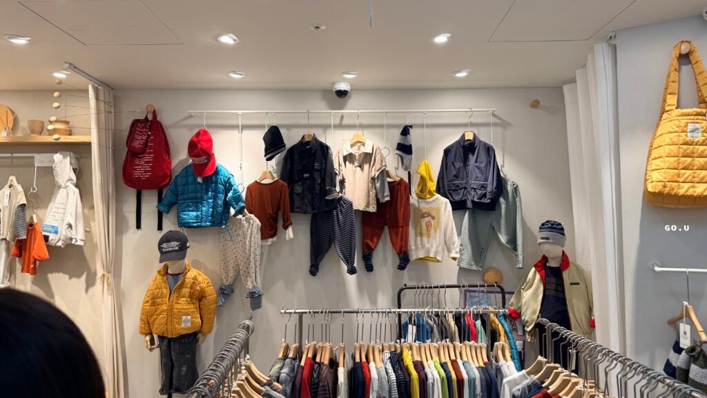 Children’s clothing at GO.U in Namdaemun Market