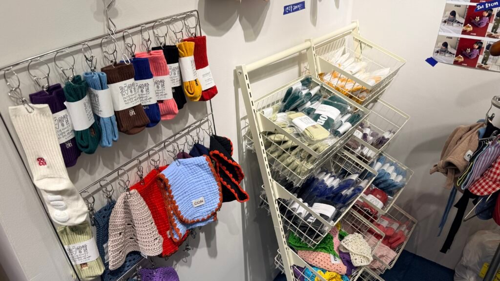 Children’s socks at CON in Namdaemun Market