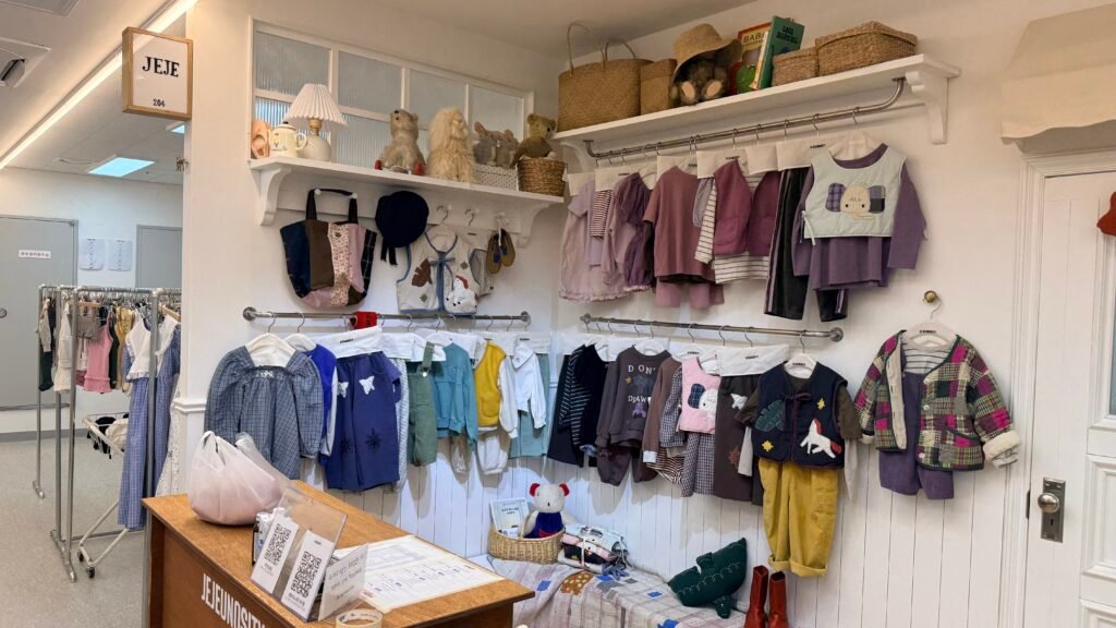 Children’s clothing at JEJE in Namdaemun Market
