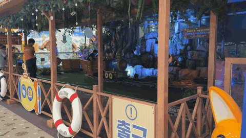 Pororo Train ride at Pororo Theme Park Dasan