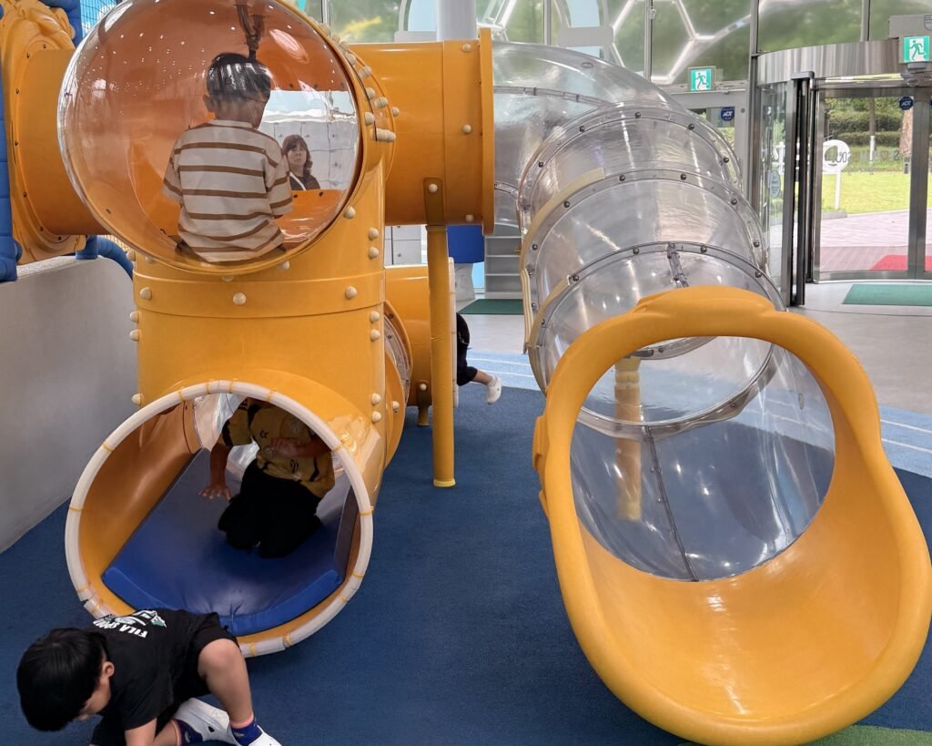 Large play equipment inside Arisu Nara